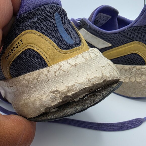 Adidas Grade School Pureboost Light Kids Size 3.5 Purple Athletic shoes Casual - Picture 8 of 14